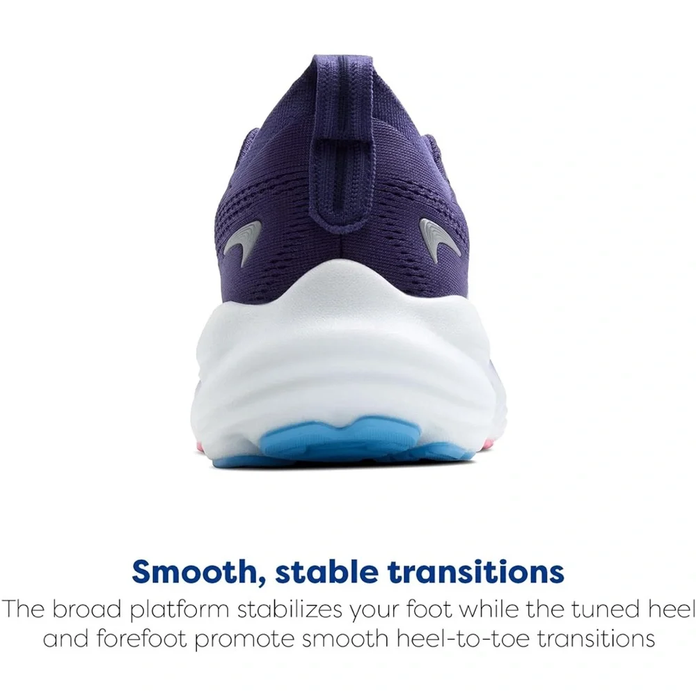 NWT Brooks Womens Glycerin 22 Running Shoes - Deep Purple with Blue Accents - Picture 5 of 10